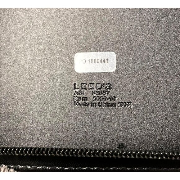 Cirrus Vision Jet Leather Portfolio Binder Zip Close Card Holder Leeds Black - Picture 3 of 9